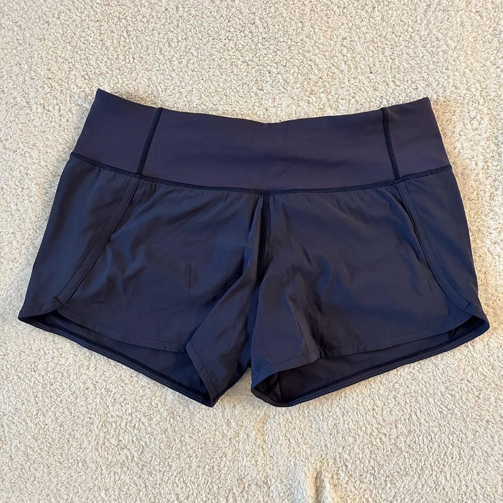 Lululemon Run Times Short II, Women’s size 6 in Cadet Blue, 4” inseam